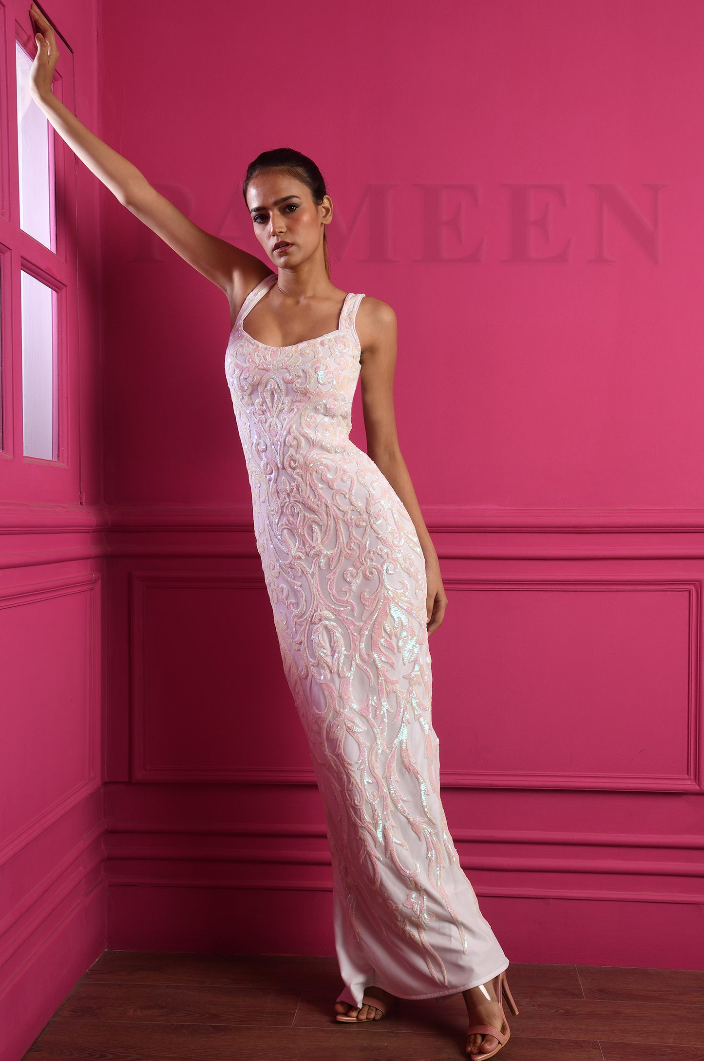 Meghan Gown - Stunner with Mesmerizing Sequin Artistry
