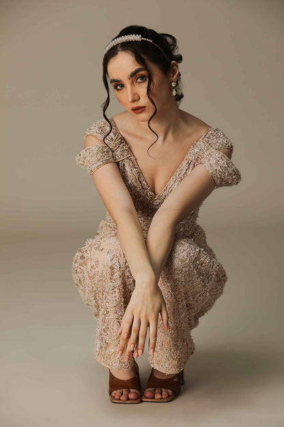 RACHEL- Rose Pink Sequin Jumpsuit